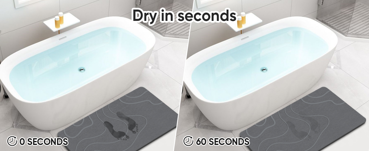 diatomite bath mat