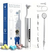 Home Tooth Polisher,Multi-Functional LED Tooth Polisher,Aluminum Alloy with Anti-Slip Texture,9 p...