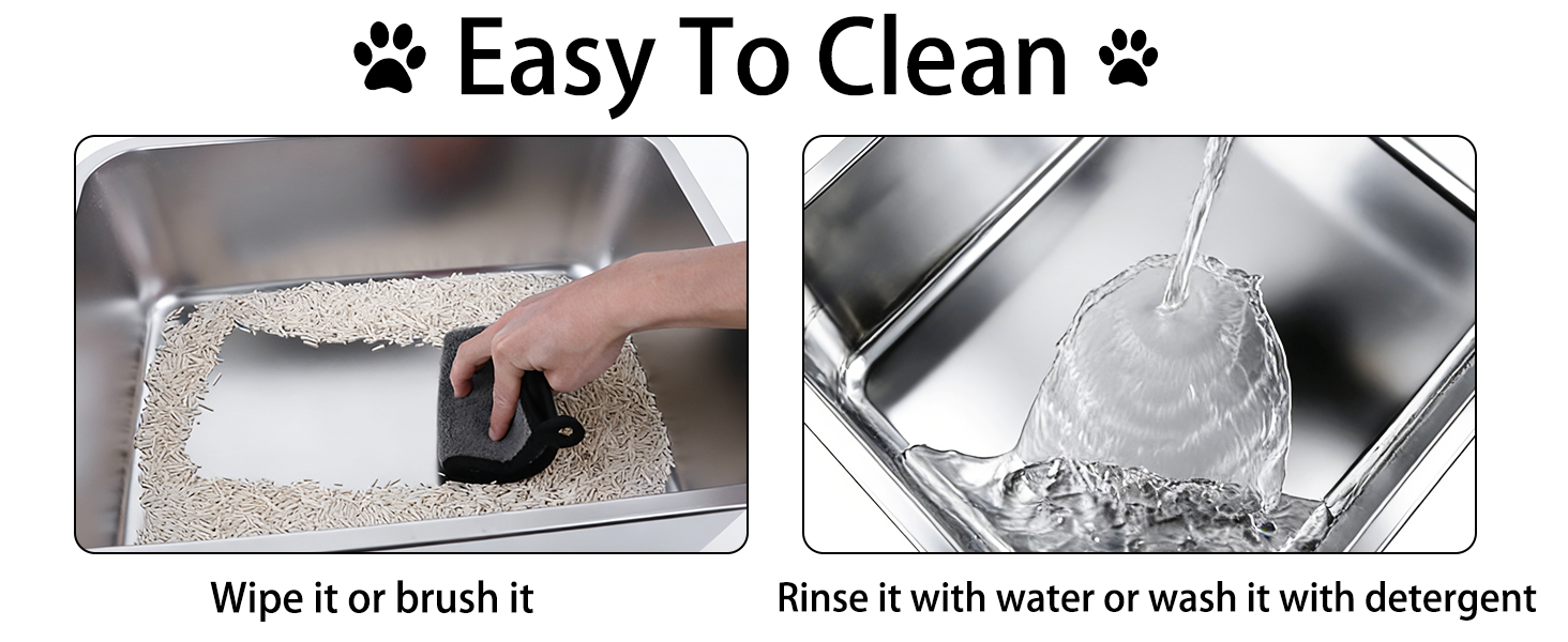 Stainless Steel Cat Litter Box