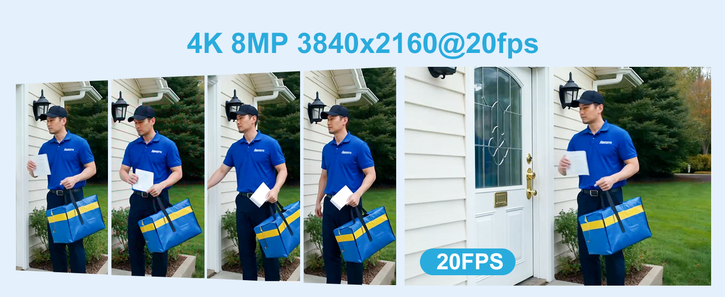 4K 8MP 3840x2160@20fps