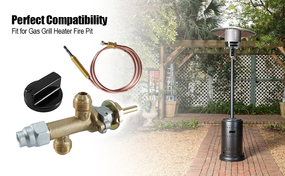 Gas Fireplace Fire Pit Flame Failure Safety Control Valve Kit