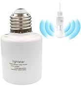 Radar Motion Sensor Light Socket, Motion Screw LED CFL Incandescent Bulb Adapter, E27/E26 Outdoor...