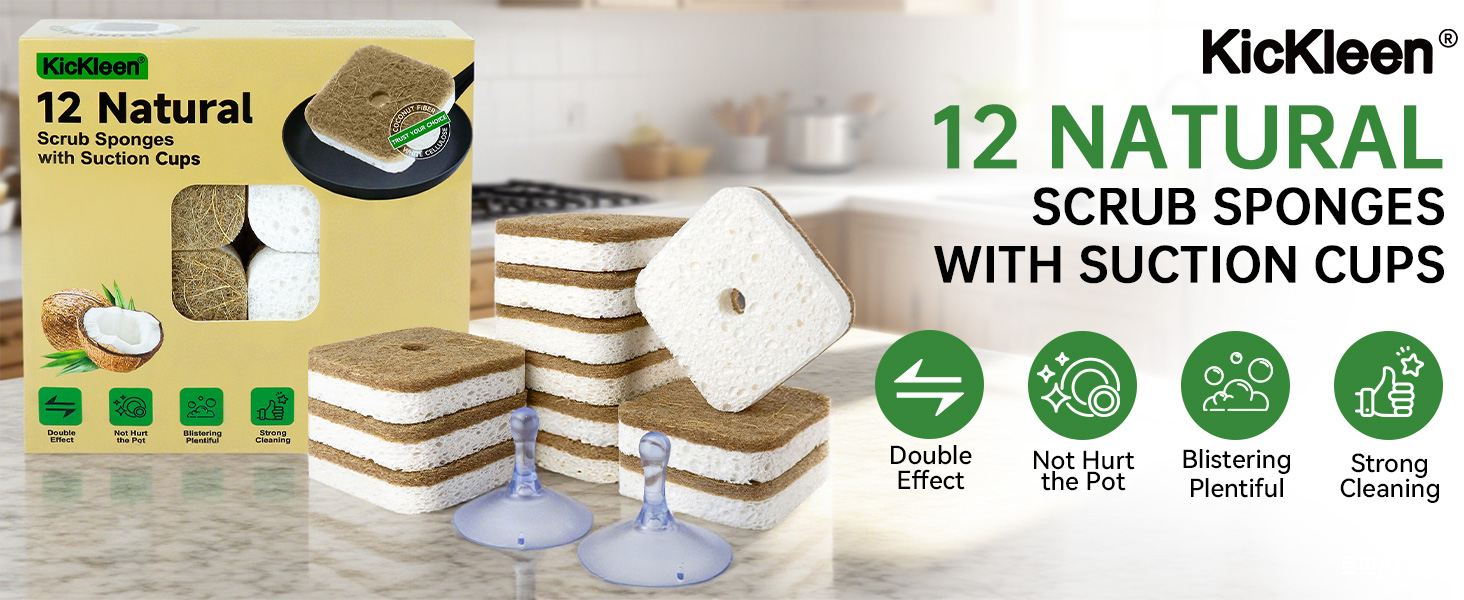 12 pack scrub dish sponges