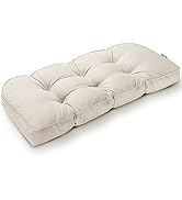 SUNROX Gel Memory Foam Bench Cushion with Piping, Heavy Duty Tufted FadeShied Water Resistant Ult...