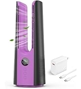 Desk Fan, 13.4 Inch Portable Bladeless Fan, Small Quiet Table Fan with 60°Oscillating, 9 Speeds &amp;...