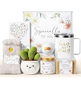 Self Care Get Well Soon Gifts Basket for Women, Birthday Gifts for Women Spa Care Package, Thinki...