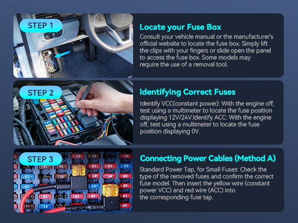 ddpai dash cam hardwire kit installation