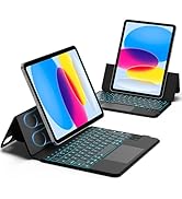 GOKOCO Keyboard Case for iPad 10th Generation 10.9-inch,Adjustable Portrait/Land Stand,Magnetic S...