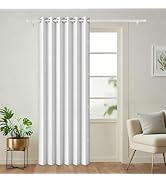 HMYI 100% Blackout Pleated Curtains with Magnetic Closure, Pinch Pleated Curtain for Meetingroom/...