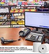 BESTIKER 3 1/8 x 230ft Thermal Paper 20 Rolls - 80mm Receipt Cash Register Paper, Fits Credit Car...