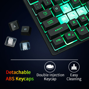 87 key gaming keyboard tenkeyless tkl wired gaming keyboard rainbow backlit led mini quiet keyboard