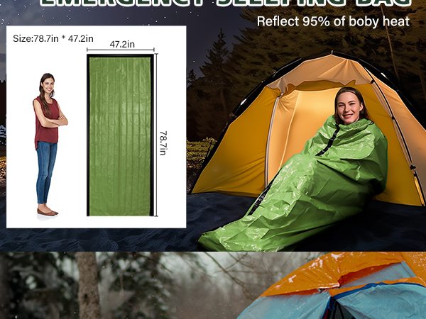 Emergency Sleeping Bag 2 Pack