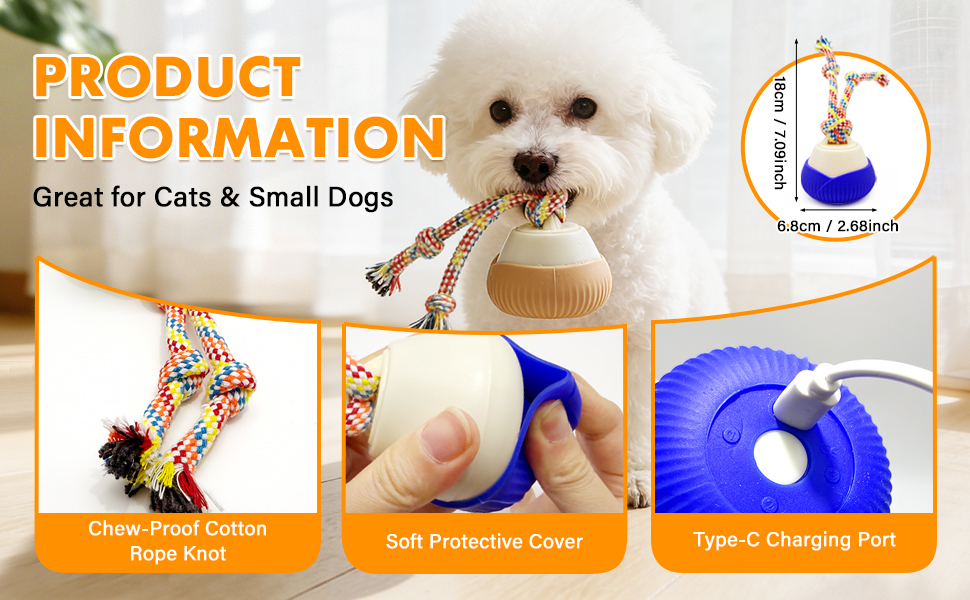 ADKS Interactive Spinning Pet Toy for Cats and Dogs