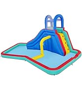 Bestway H2OGO! Waterfall Waves Mega Water Park | Inflatable Slide and Pool Fits Up to 6 Children