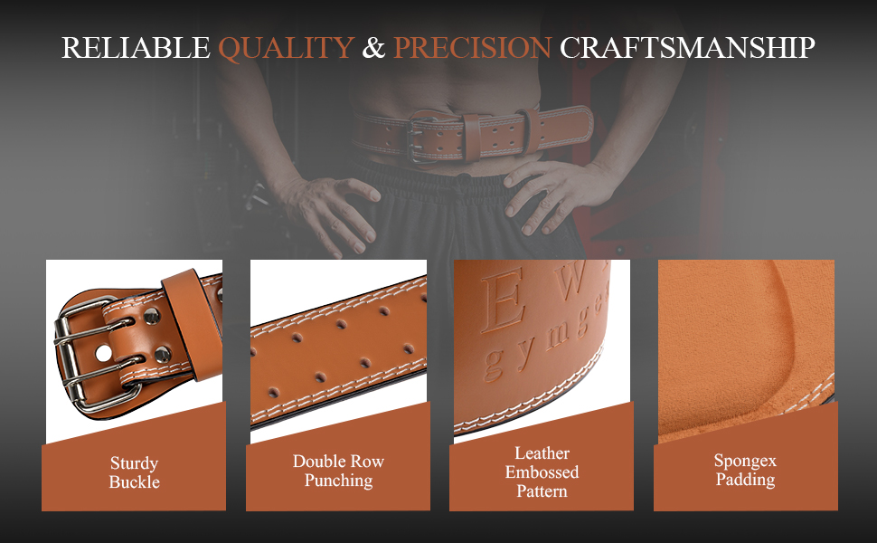 Leather Weightlifting Belt