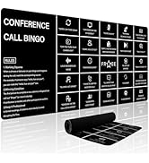 Baziabbo Office Desk Mat,Conference Call Bingo Mouse Pad for Virtual Meetings,Work from Home Comp...