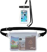 AiRunTech Waterproof Cell Phone Bag, 2 Pack Waterproof Dry Bag for Fishing, Sledding,Skating,Skii...
