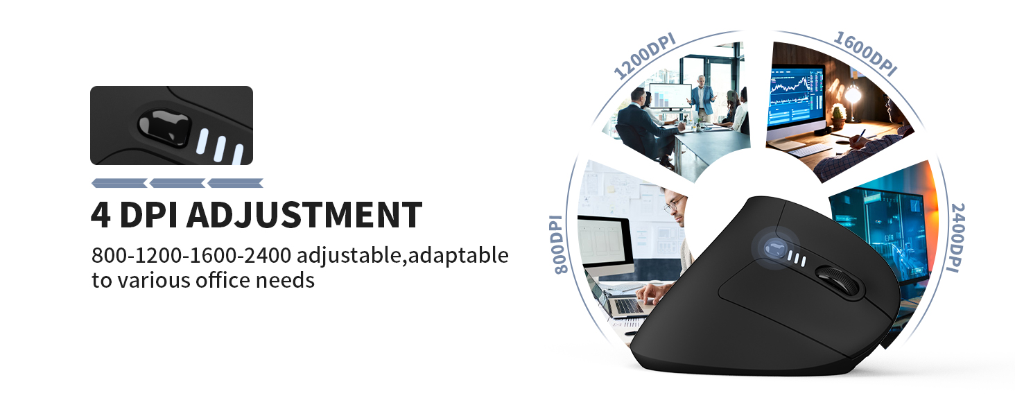 Uineer Ergonomic Wireless Mouse