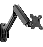 monTEK Single Monitor Wall Mount for 17 to 32 inch Flat/Curved Screens, Holds to 19.8 lbs, Full M...