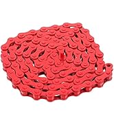 Toddmomy Bicycle Chain Red Accessories Bike Accessory Single Speed Bike Chain Road Vehicles Red S...