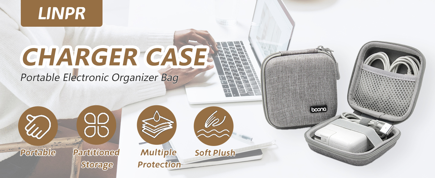 macbook charger case organizer laptop tech pouch bag charger travel traveling portable chargers