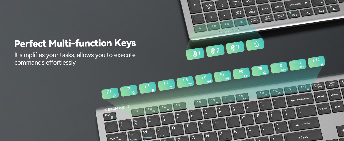 Bluetooth Keyboard Rechargeable