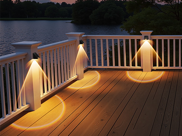 solar powered fence lights