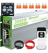 Newdeli 3000 Watt Pure Sine Wave Power Inverter 12V DC to 110V 120V AC Car Power Inverter for Veh...