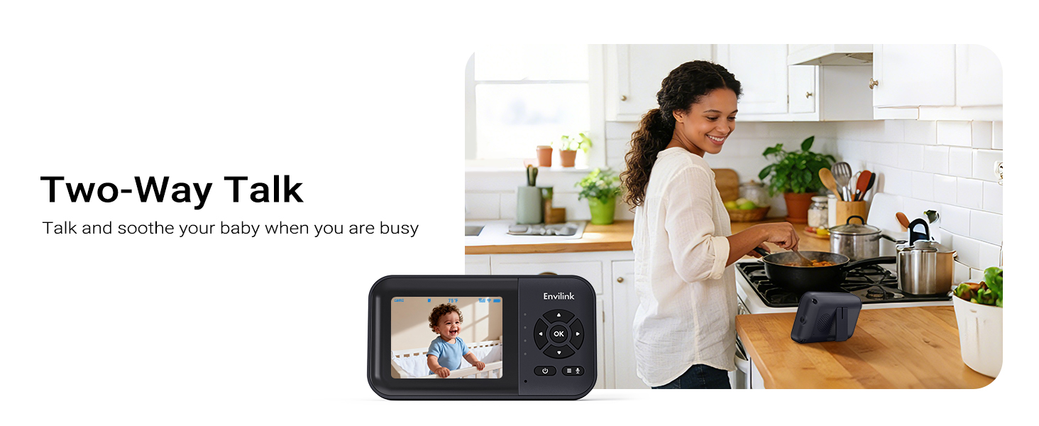 Baby monitor with portable screen