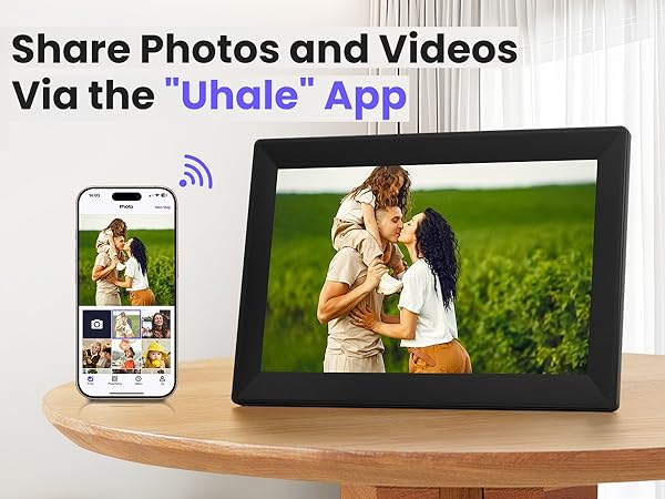 Uhale 10.1inch Digital Picture Frame WiFi Smart Touch Screen Digital Photo Frame