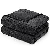 Wemore Minky Dot Weighted Blanket for Adults Twin Size 15 lb, Soft Heavy Blanket for Stress Relie...
