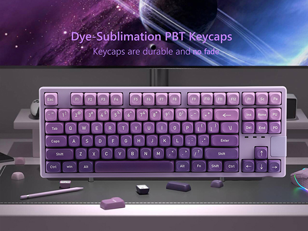 purple keycaps