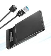 ANEXT 2.5 USB 3.0 Hard Drive Enclosure, SSD Enclosure,USB3.0 to SATA Portable Black Hard Disk Cas...