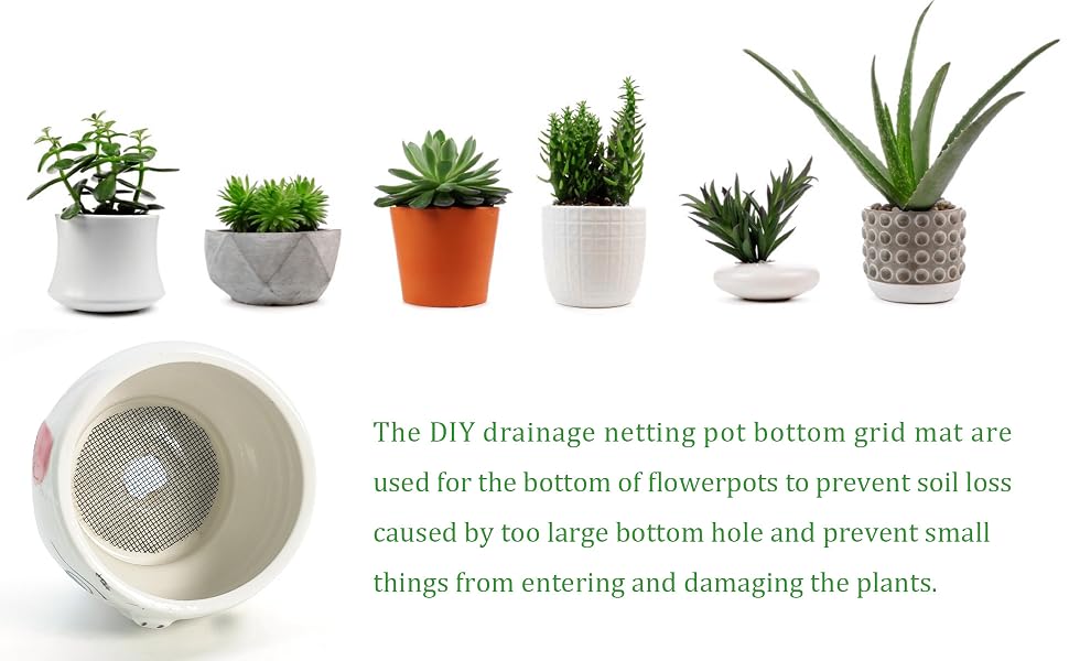 flower pot hole mesh pad