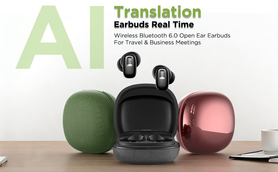 NE75 AI Translation Earbuds 135 Languages Real-Time Translator Earphones