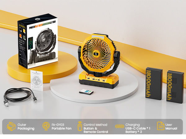 rechargeable fan