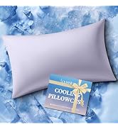 Loomluxe Cooling Pillow Case Standard Size Pillow Cover with Zipper for Hot Sleepers – Breathable...