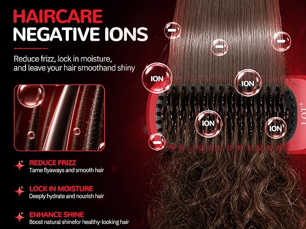 LQT Cordless Hair Straightener Brush