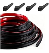 CXCCOI 26.24Ft RV Rain Gutter Drip Rail with 4PCS RV Gutter Spout Extensions,J-Shape RVs Rain Div...