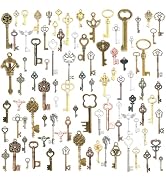 stino 100 G Vintage Antique Metal Charms for Jewelry Making, Bulk Silver &amp; Gold, for Bracelet, Ne...