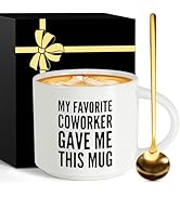 Monogrammed Ceramic Large Coffee Mug Tea Cup Women White Elephant Gifts Adult Christmas Santa Gag...