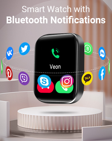 Gydom Smart Watches for Women Men Compatible with iPhone Android Phones