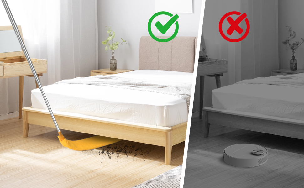 Retractable Gap Dust Cleaner Brush with Long Handle