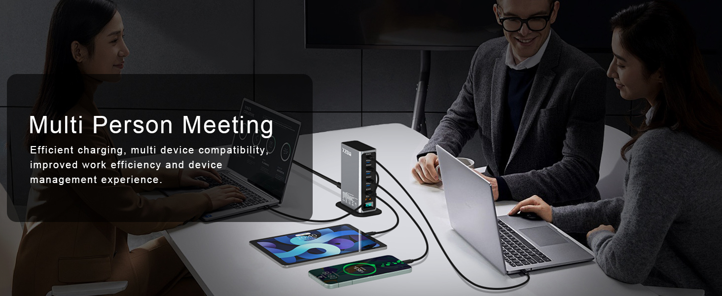 usb c charging station for multiple devices