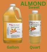 Almond Oil Collage of Sizes gallon and quart
