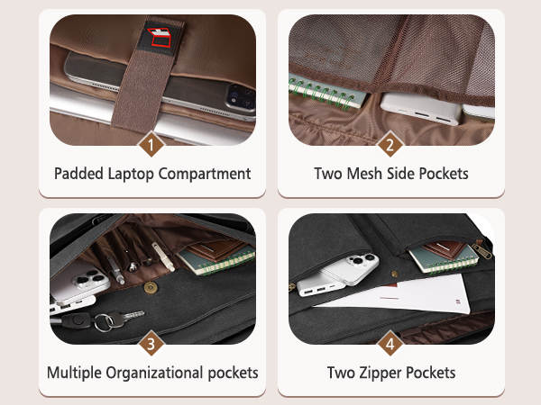 messenger bag for men canvas 15.6 17 17.3 inch laptop bag briefcases
