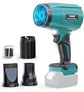 800,000RPM Cordless Leaf Blower Compatible with Makita 18V (Tool Only), Brushless Motor, Adjustab...