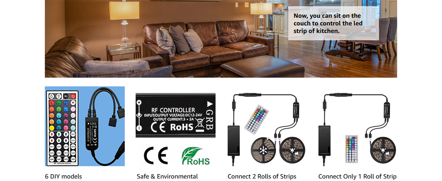 SUPERNIGHT RGB LED Light Strip Remote Controller