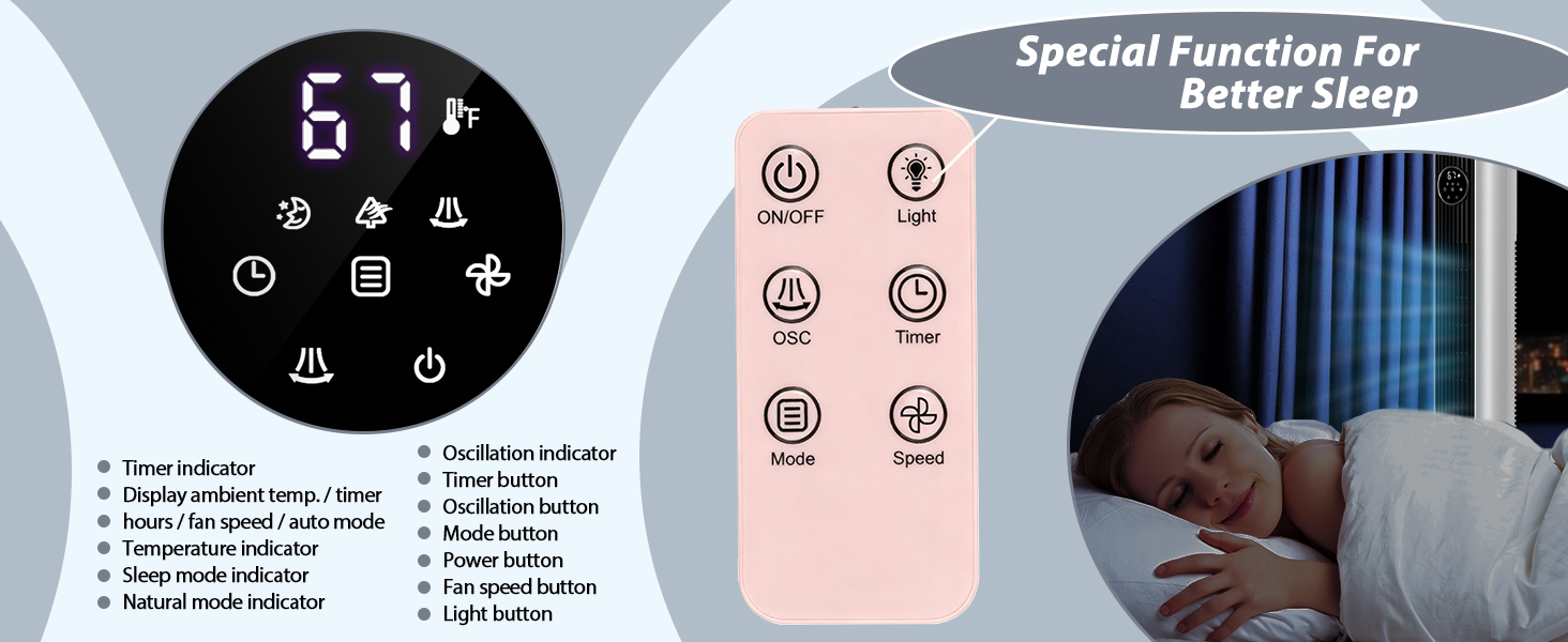 tower fan with remote