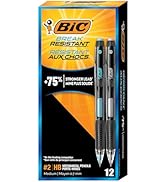 BIC Break Resistant Mechanical Pencils with Erasers, No. 2 Medium Point (0.7 mm), School Supplies...